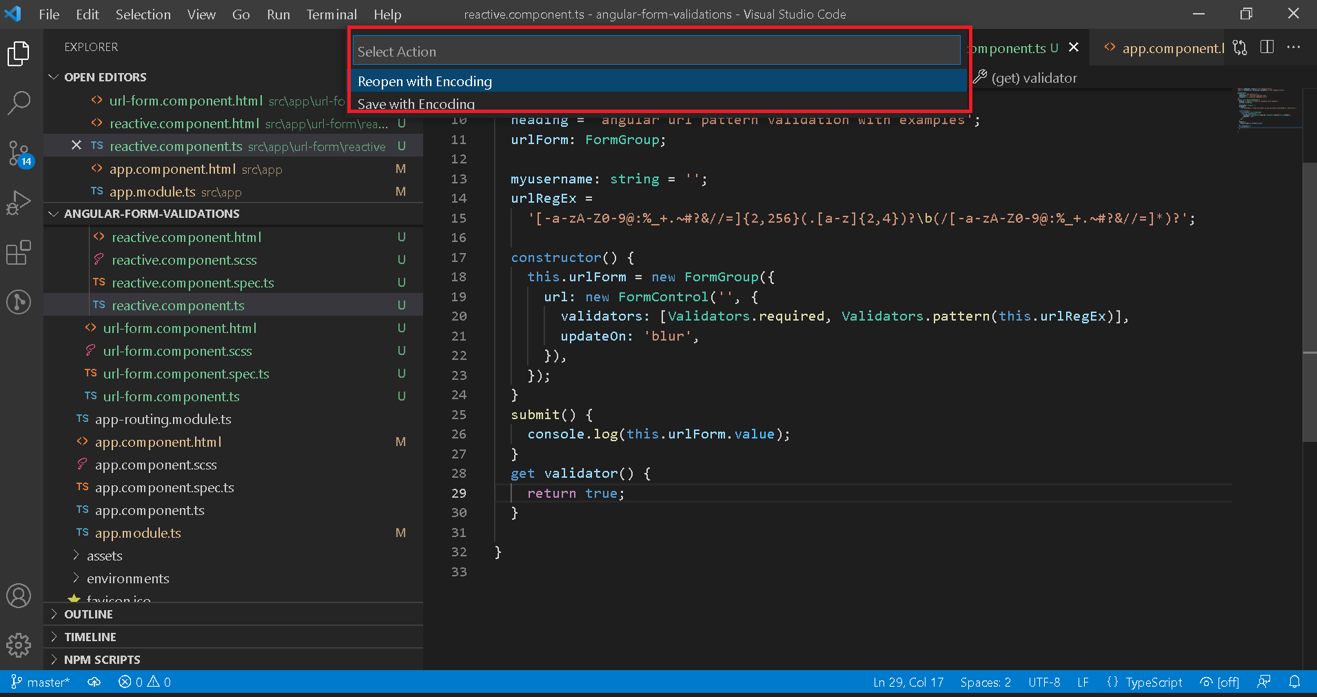 Visual studio code Change encoding for single files and Permanently