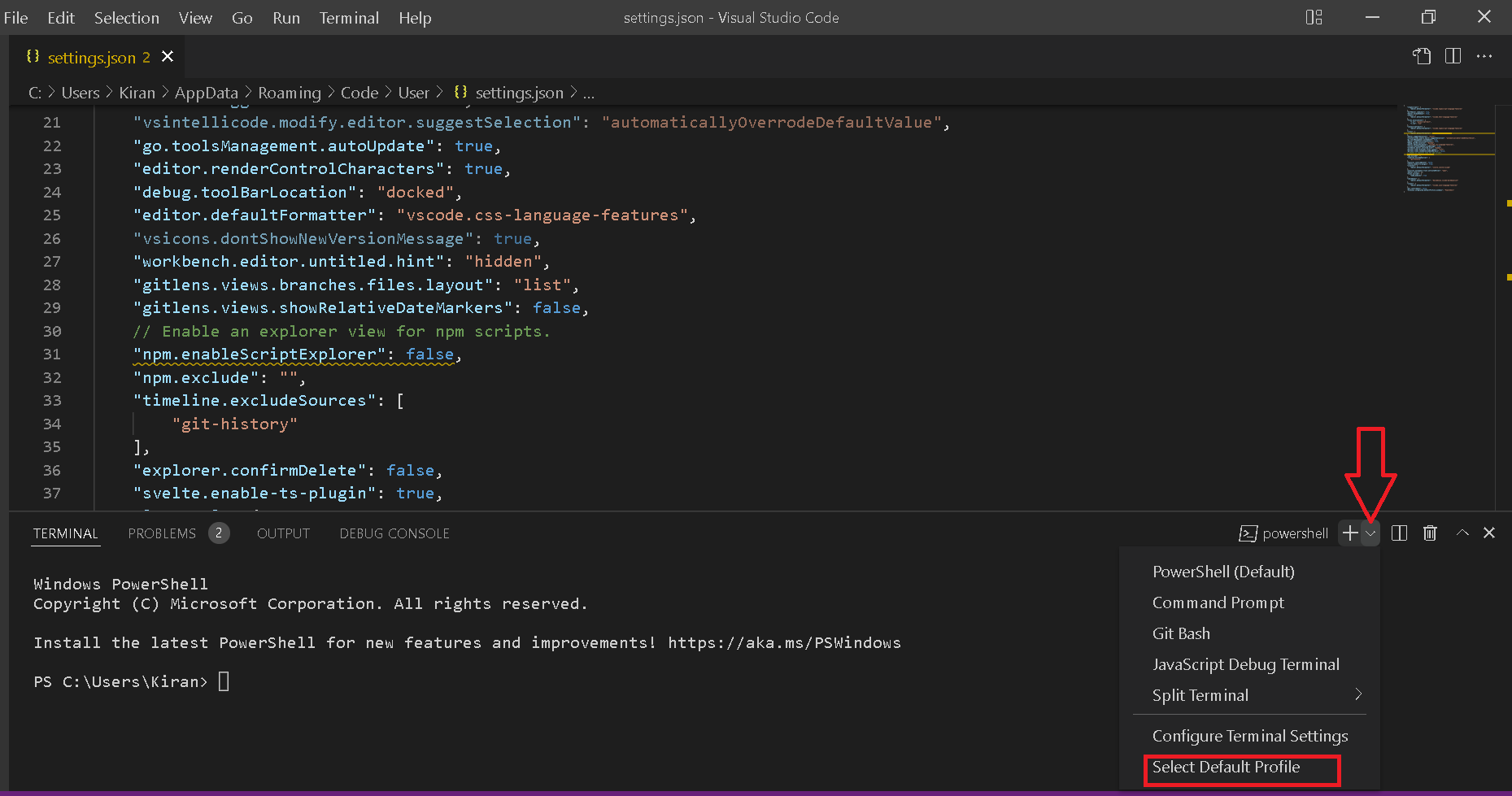 How To Change Default Terminal In Visual Studio Code VSCode 
